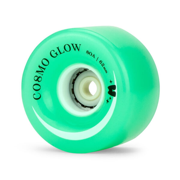 Ruedas Moxi Cosmo Glow 62mm 80a - Galaxy Green (Pack 4)